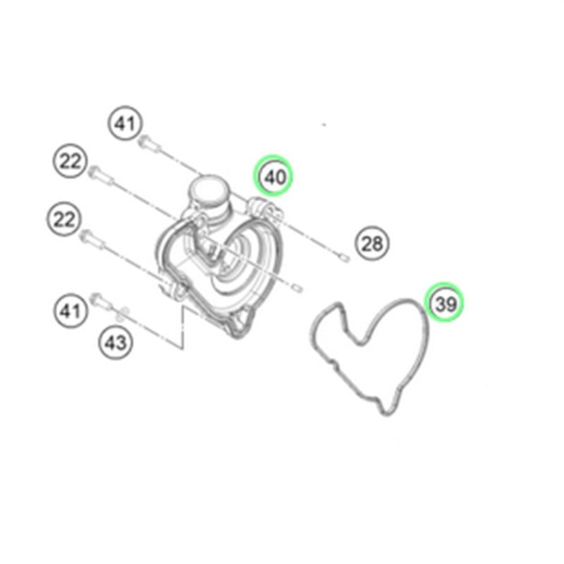 KTM EXC EXC-F Modeller Devir Daim Kapak + Oring 14-17