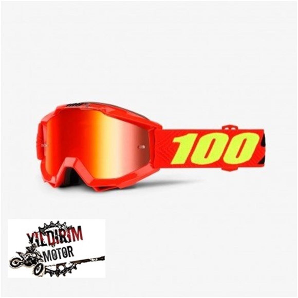 %100 ACCURI ENDRO MOTOSİKLET ÇOCUK GÖZLÜK RED