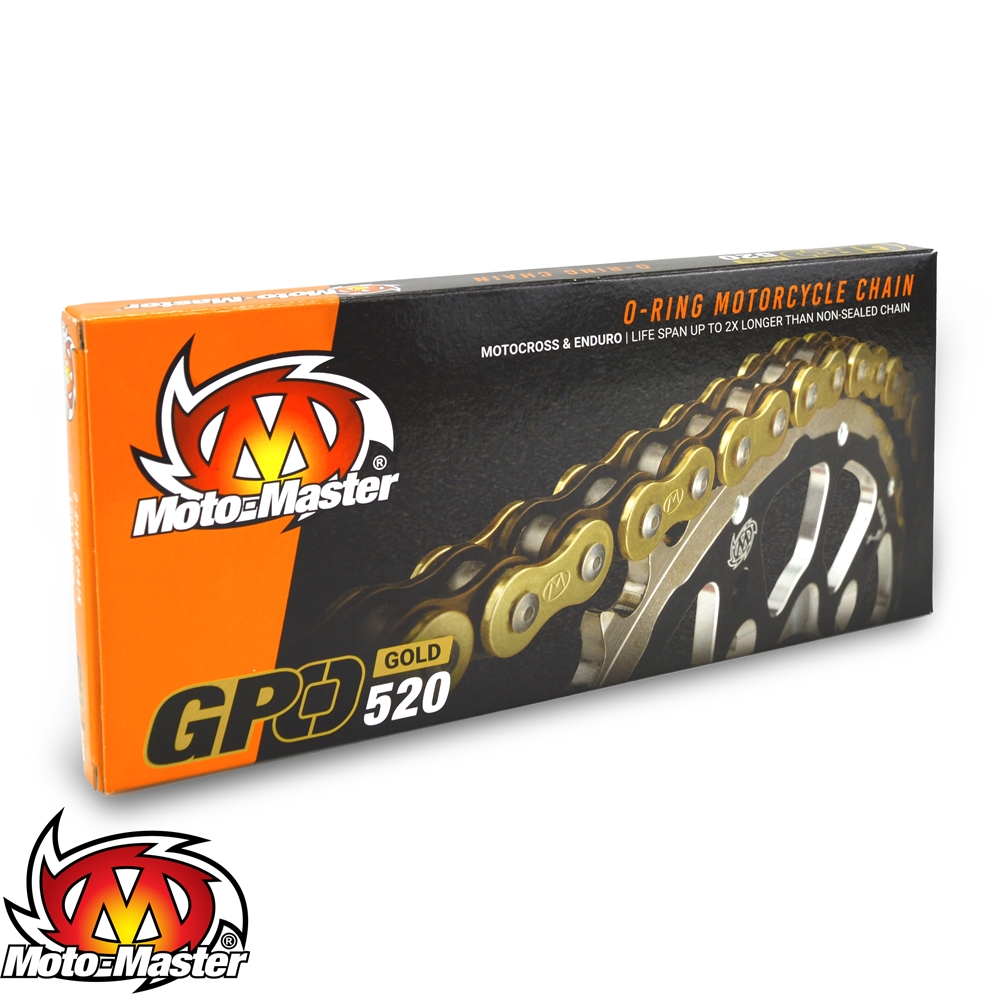 MOTO MASTER GPO-520 O RİNG 120 BAKLA ZİNCİR GOLD
