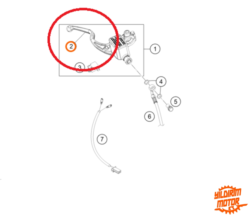 KTM DUKE 125/250 ÖN FREN MANETİ 17-23