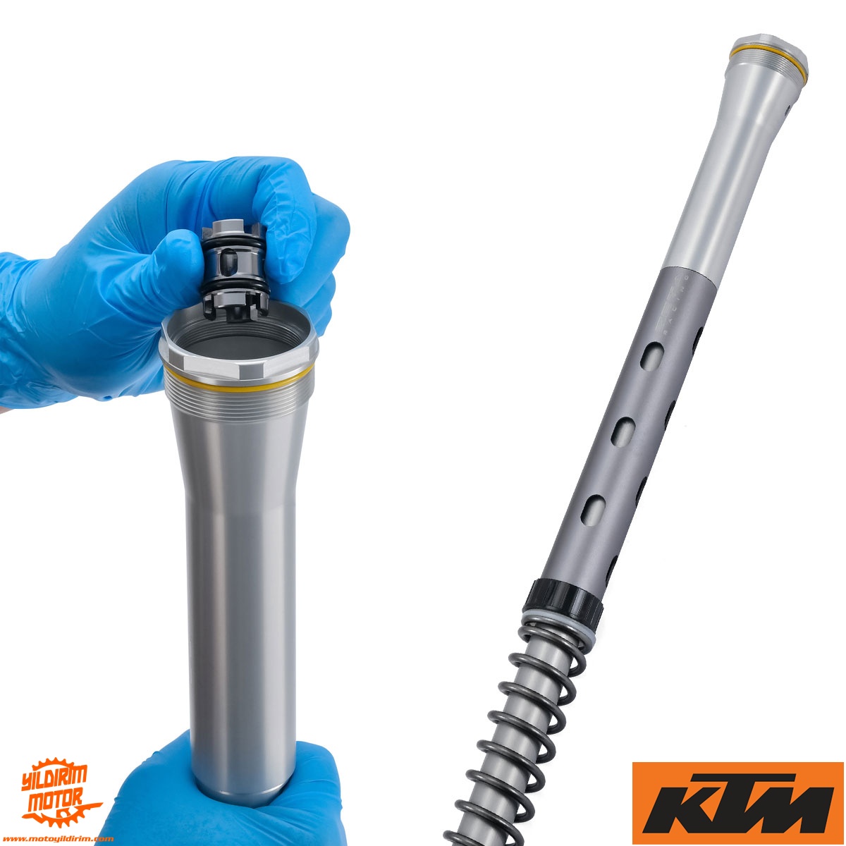 ZETA KTM EXC/EXC-F XC-W WP ÖN AMORTİSÖR ALÇALTMA KİTİ 24-26