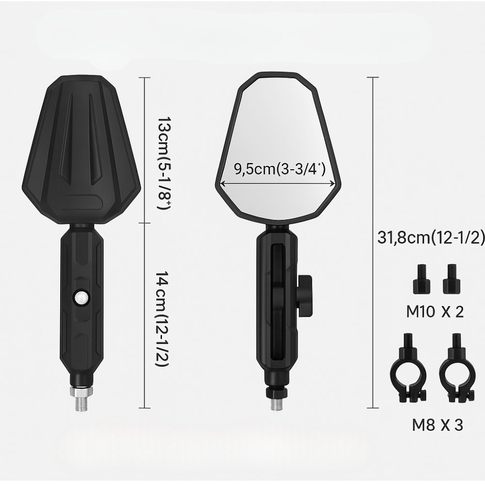 KNMASTER KATLANIR DİKİZ AYNASI