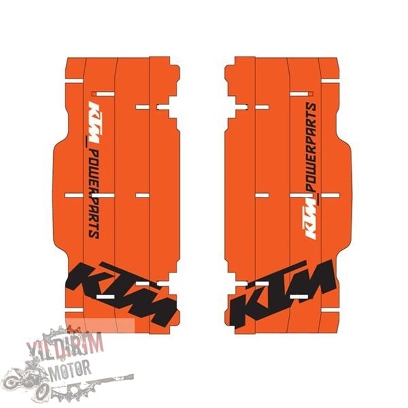 KTM Modeller Radyatör Koruma Plastikleri Sticker Seti 10-16
