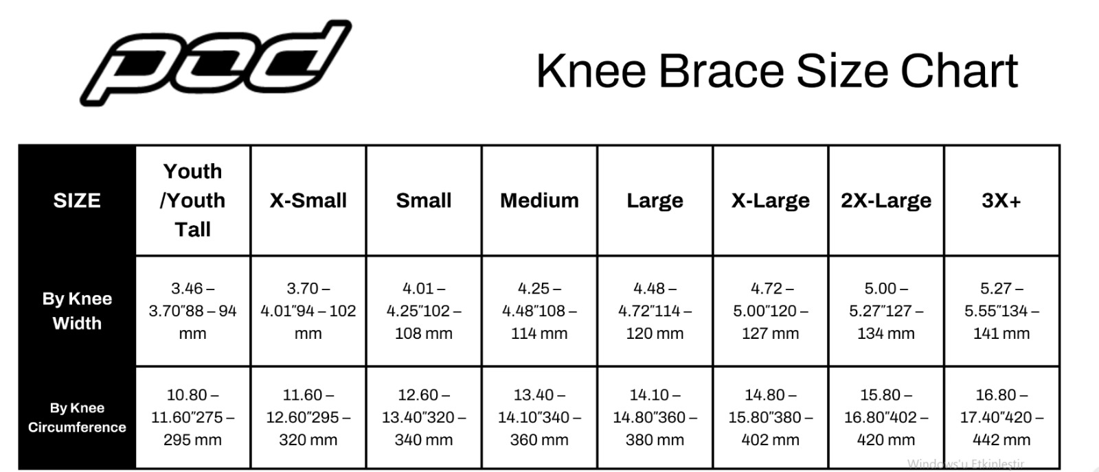 POD K4 2.0 ÇOCUK UZUN DİZLİK