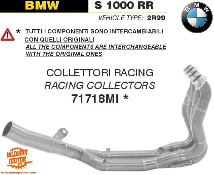 ARROW BMW S1000 RR HEADERS