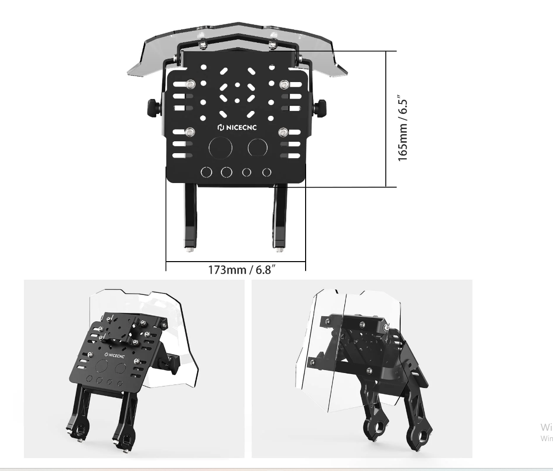NICECNC UNIVERSAL GPS BRAKETİ