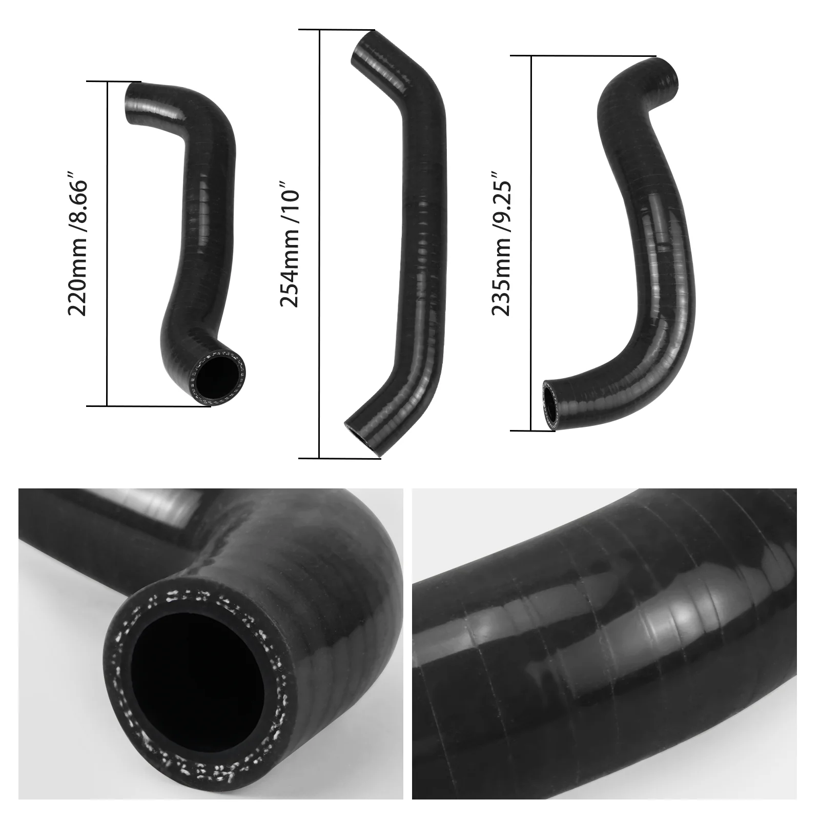 NICECNC KTM&HSQ&GASGAS RADYATÖR HORTUMU SİYAH 24-26