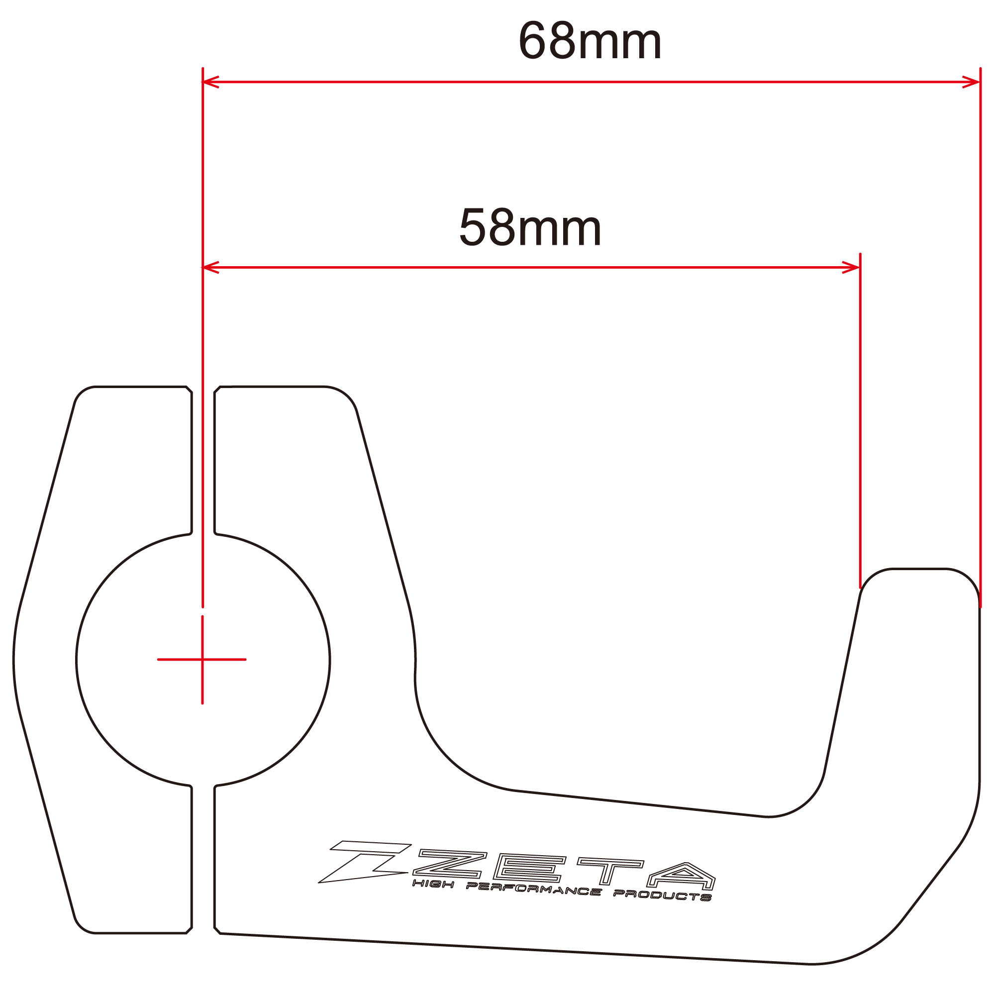 ZETA 28.6MM  ELCİK KORUMA DEMİRİ TURUNCU 