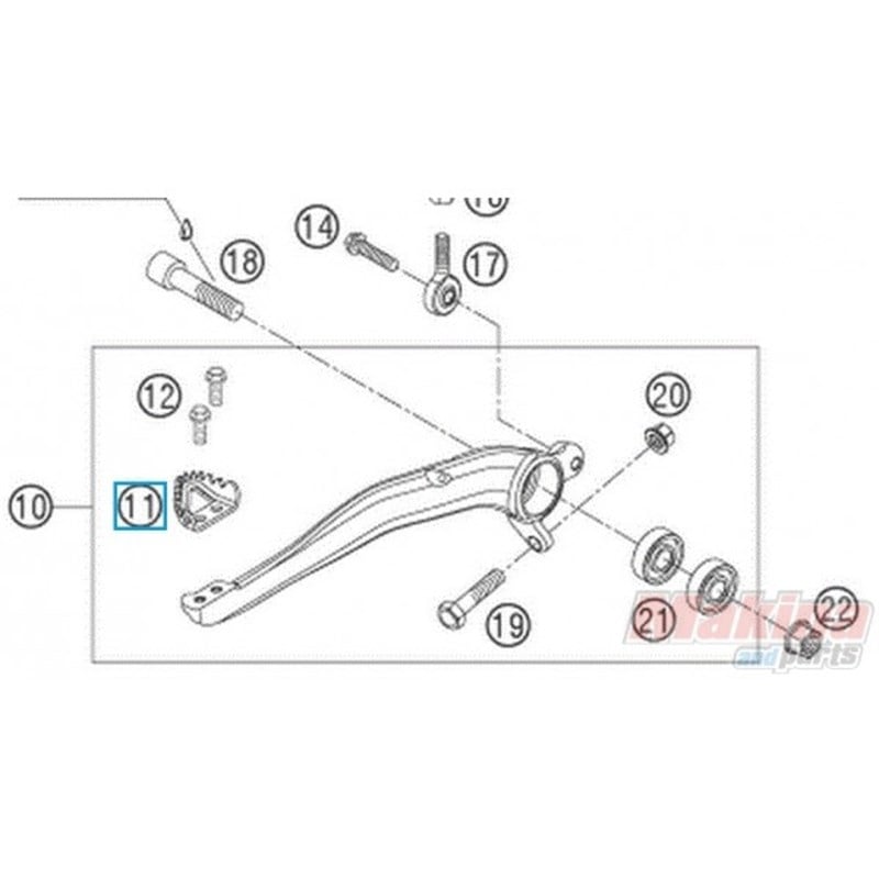 KTM Orjinal Arka Fren Pedal Topuzu
