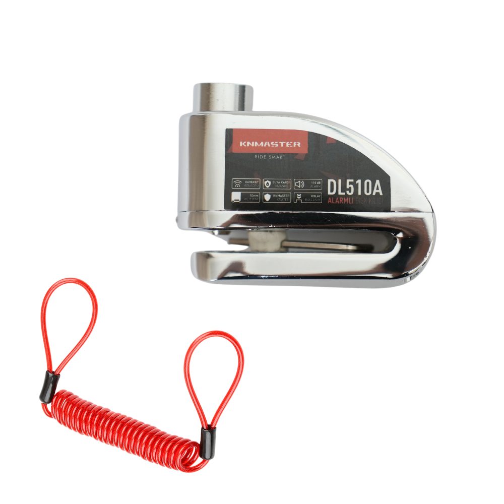 KNMASTER 10 MM ALARMLI DİSK KİLİDİ