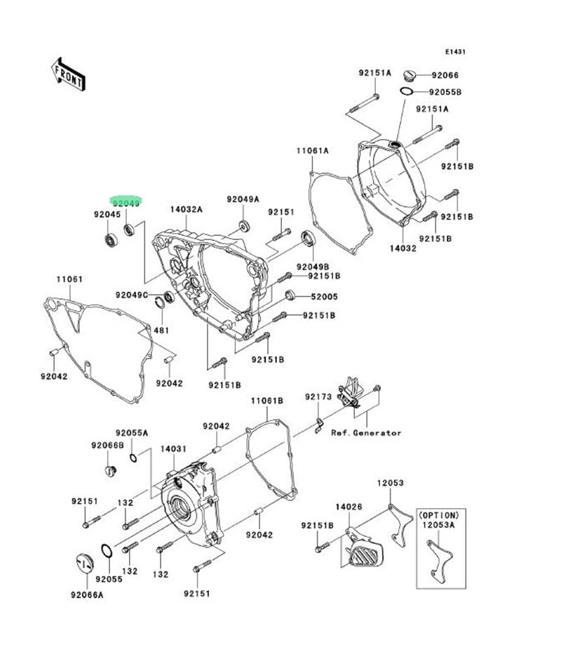 Kawasaki KX250 Debriyaj Blok Yağ Keçesi 04-17