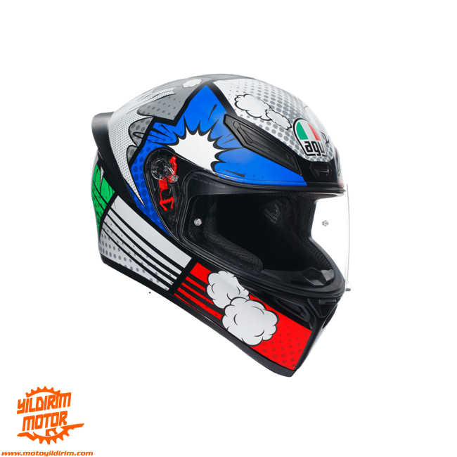 AGV K1 BANK MATT ITALY MAVİ KASK 
