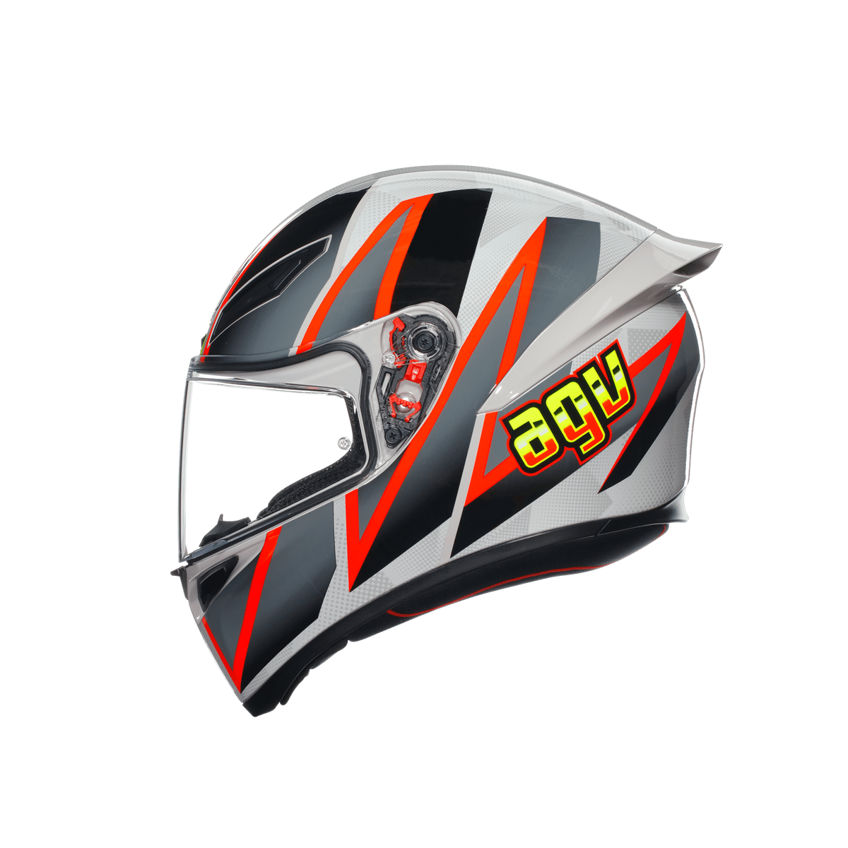 AGV K1 BLIPPER GRİ KIRMIZI KASK 