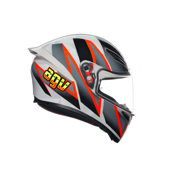 AGV K1 BLIPPER GRİ KIRMIZI KASK 