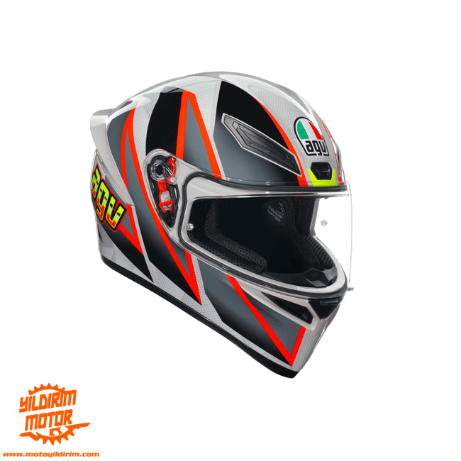 AGV K1 BLIPPER GRİ KIRMIZI KASK 