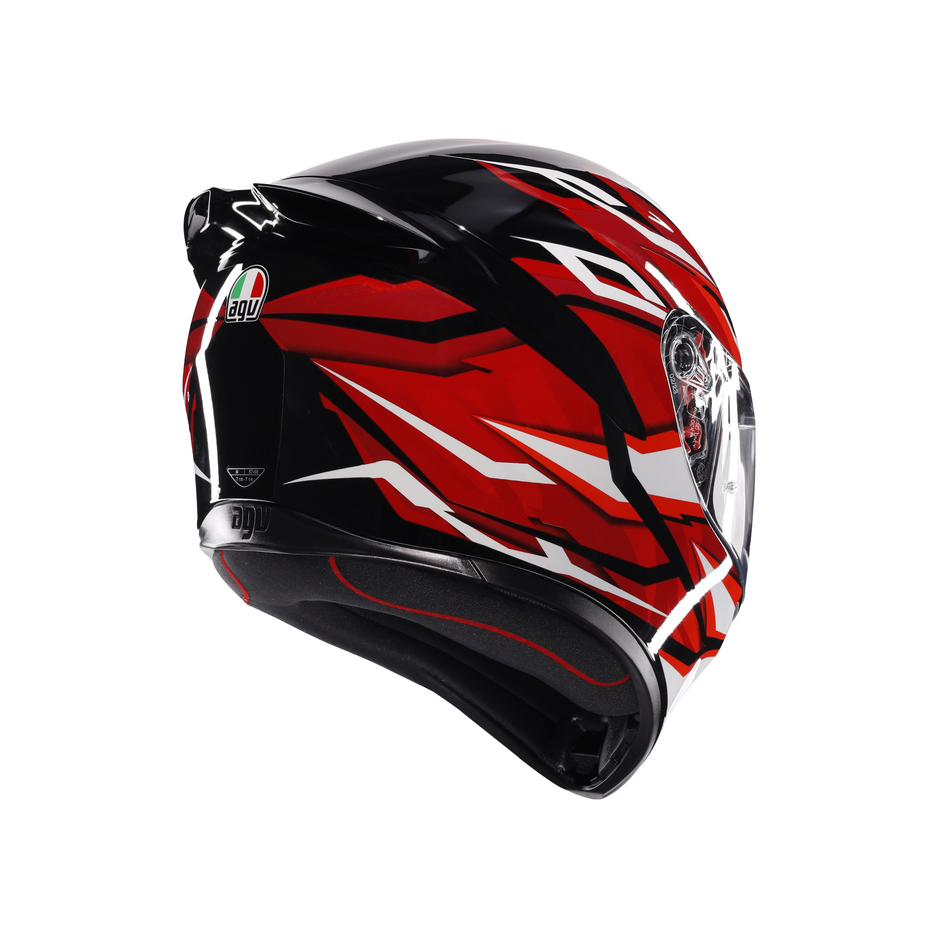 Agv K1 S Lion Black Red White Configuration Kapalı Kask