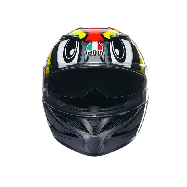 AGV K3 MPLK BIRDY 2.0 GRİ SARI KIRMIZI KASK