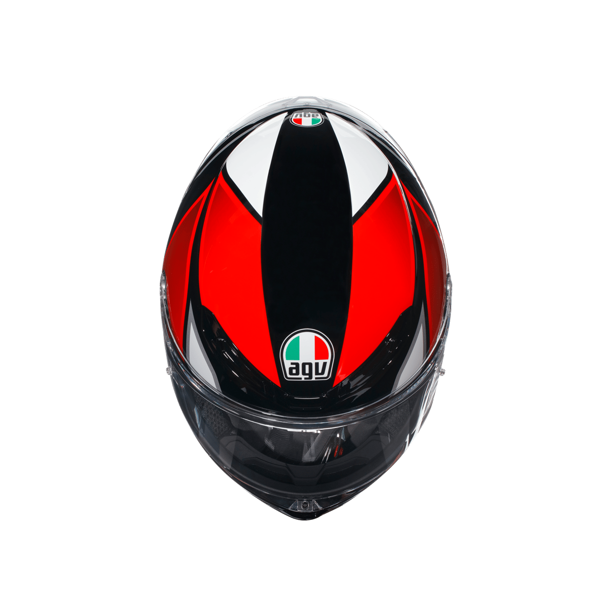 AGV K6 MPLK HYPHEN SİYAH KIRMIZI BEYAZ KASK