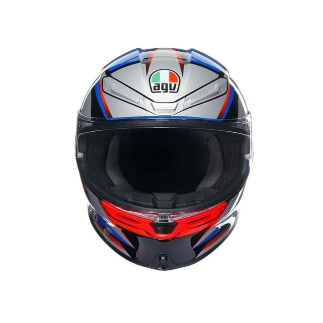 AGV K6 MPLK SLASHCUT SİYAH MAVİ KIRMIZI KASK