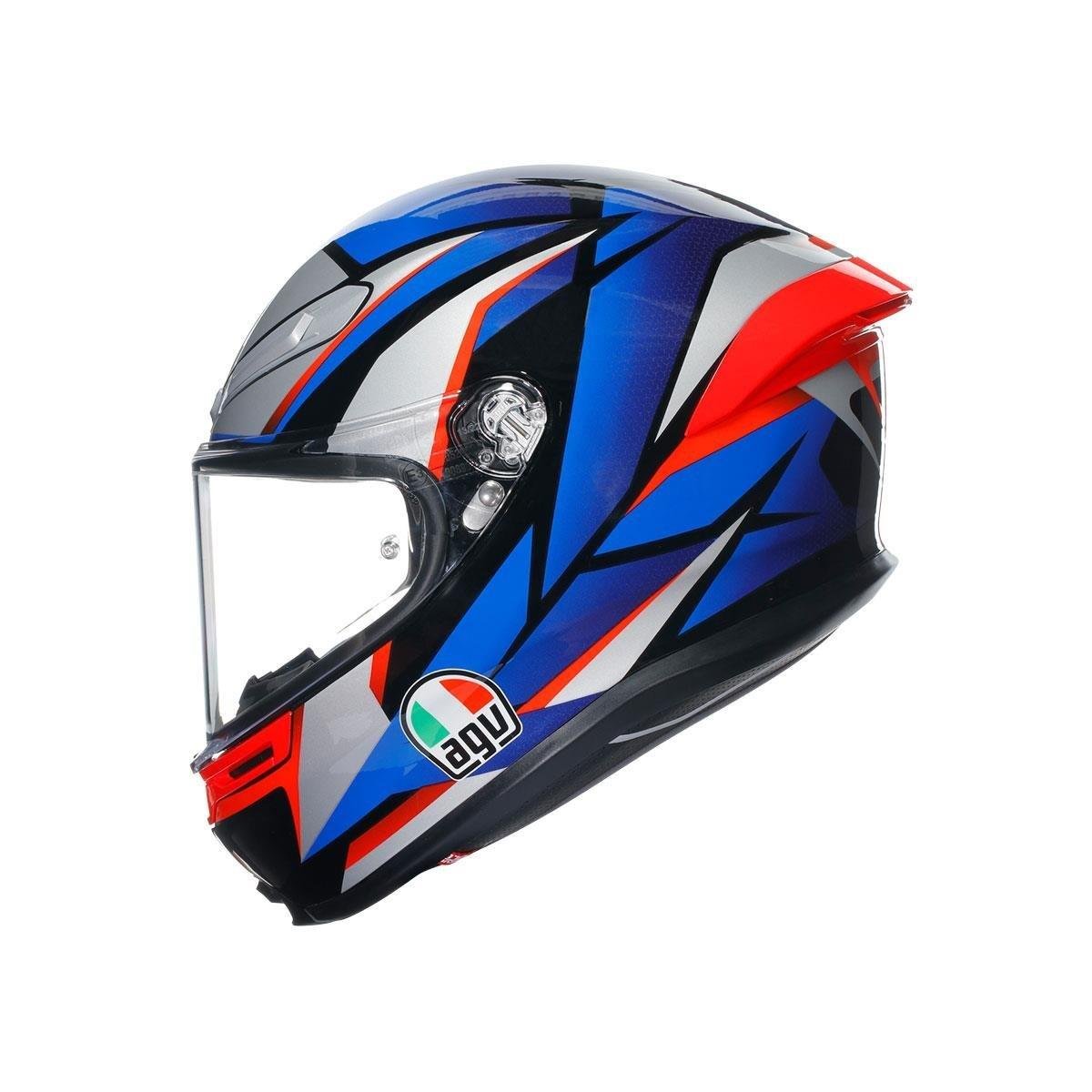 AGV K6 MPLK SLASHCUT SİYAH MAVİ KIRMIZI KASK