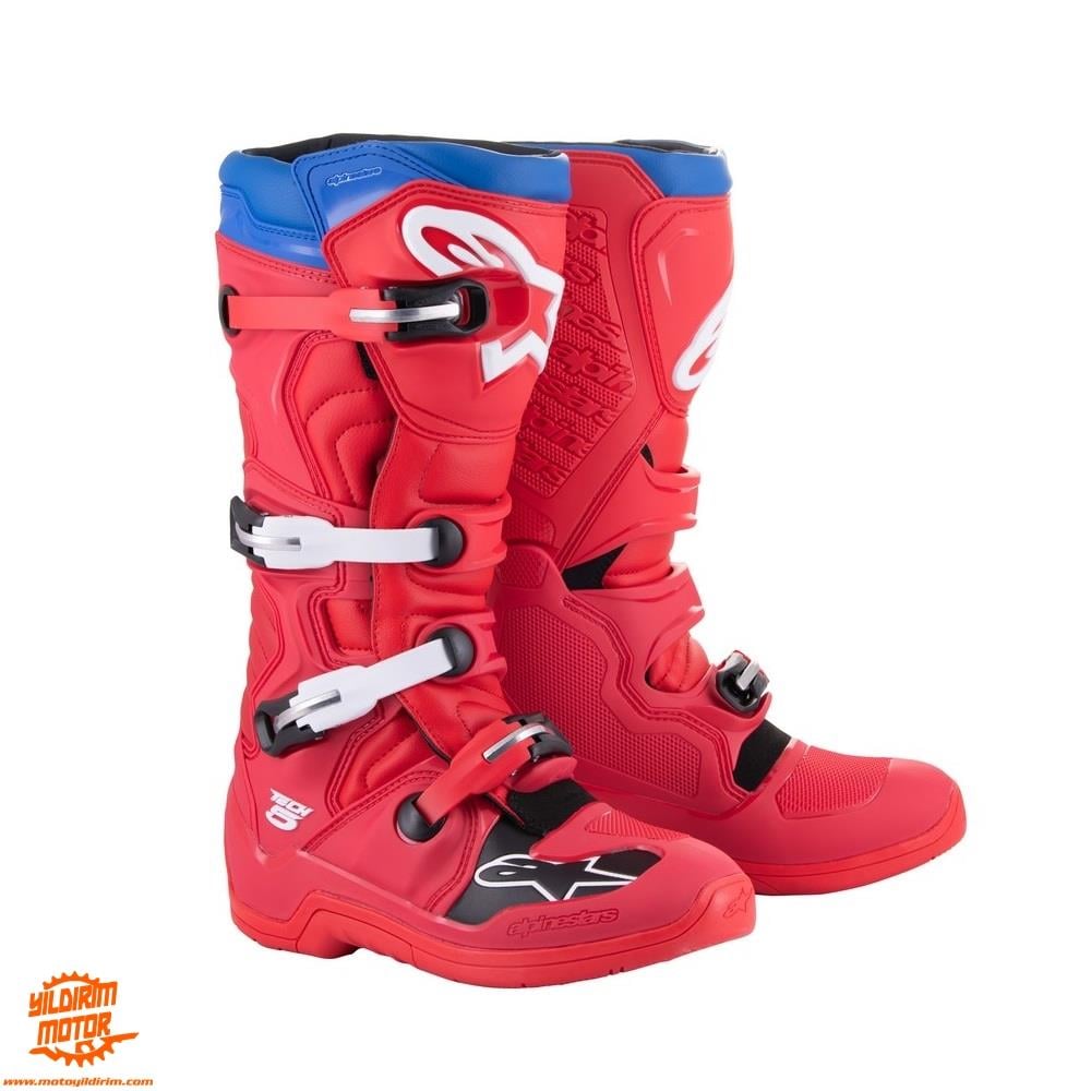 ALPİNESTARS TECH 5 KIRMIZI MAVİ BOT