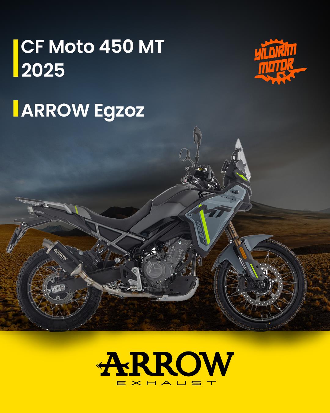 ARROW CFMOTO 450MT EGZOZ 24-25