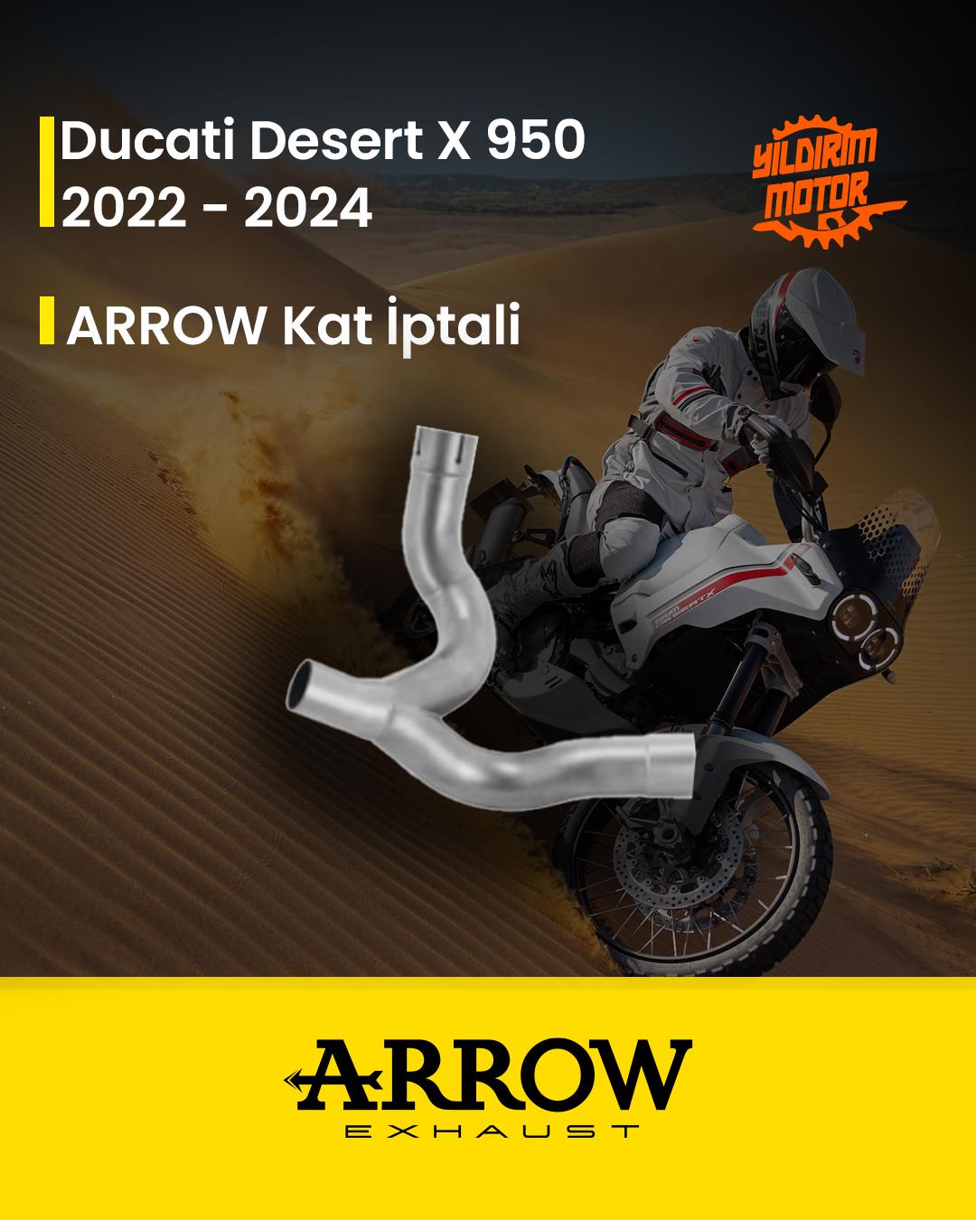 ARROW DUCATİ DESERTX 950 HEADERS 22-23