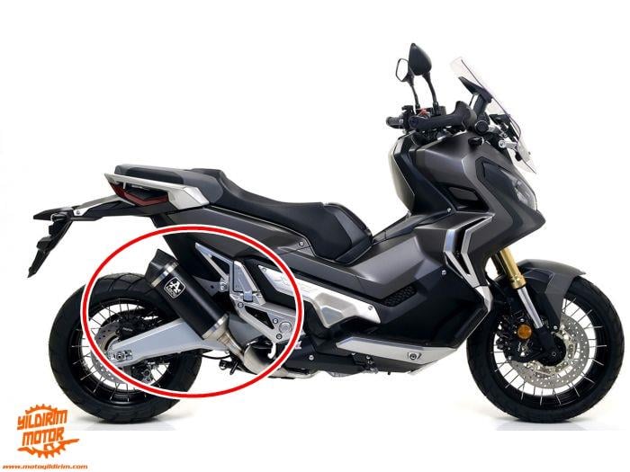 ARROW HONDA TRANSALP XL 750  ALİMİNYUM SİYAH KISA EGZOZ 21-23