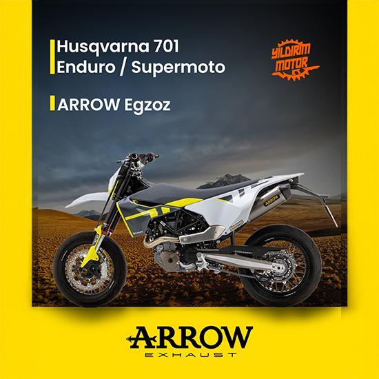 Arrow Husqvarna 701 Enduro/Supermoto Alüminyum Egzoz Tüp 21-24