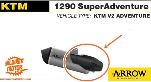 ARROW KTM 1290 SUPER ADV EGZOZ ISI KORUMA KARBON 21-23