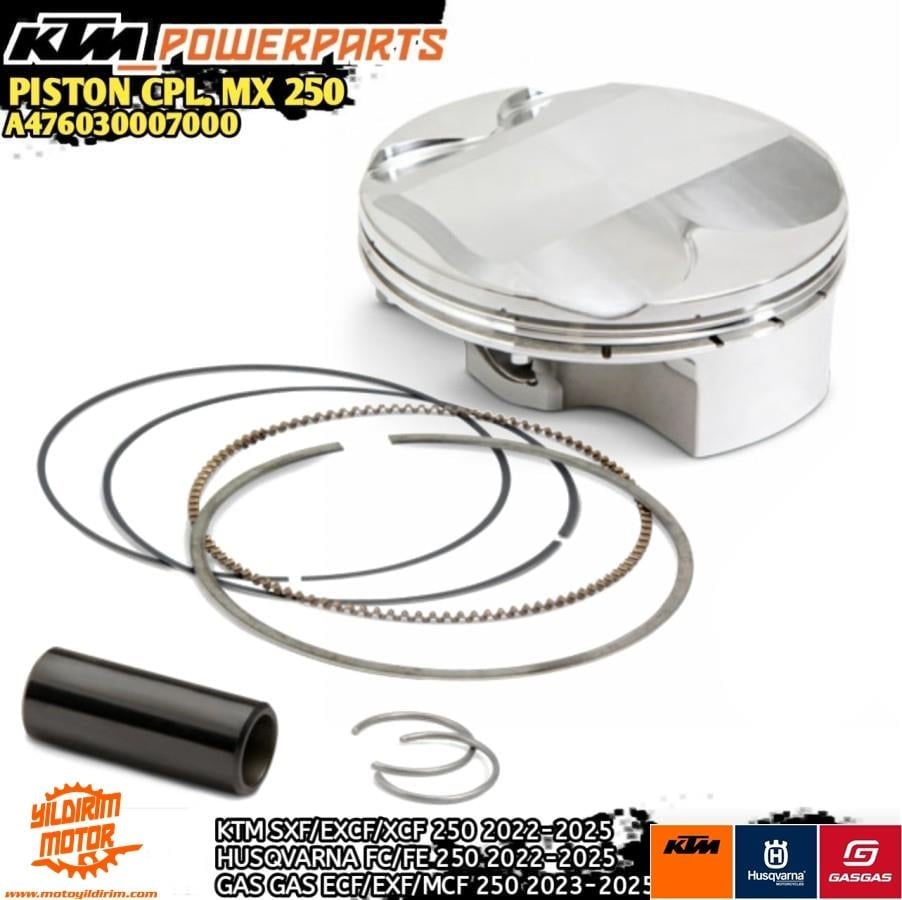 KTM 250 EXC-F B PİSTON SEGMAN SETİ 24-25