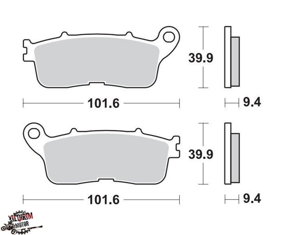 Braking Honda VFR 1200 CROSSTOURER  Arka Fren Balatası 12-18