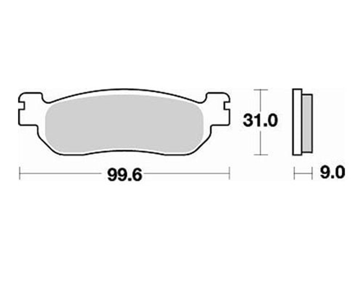 Braking Yamaha X-Max 250 Yarı Sinterli Ön Fren Balatası 05-16
