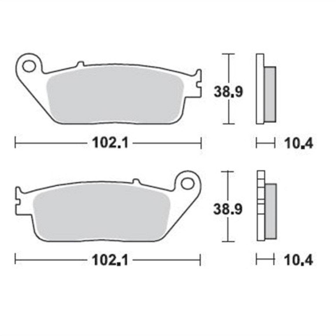 Braking Yamaha X-Max 250 Yarı Sinterli Ön Fren Balatası 12-16