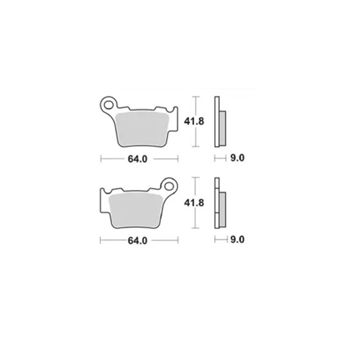 Brenta KTM EXC EXC-F Modeller Arka Fren Balatası