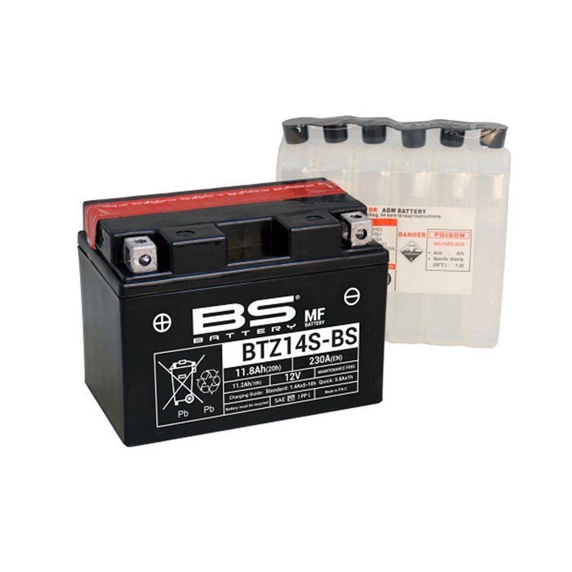 BS BATTERY BTZ14-BS Akü