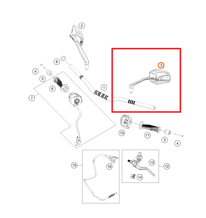 KTM DUKE 250/390 SOL AYNA