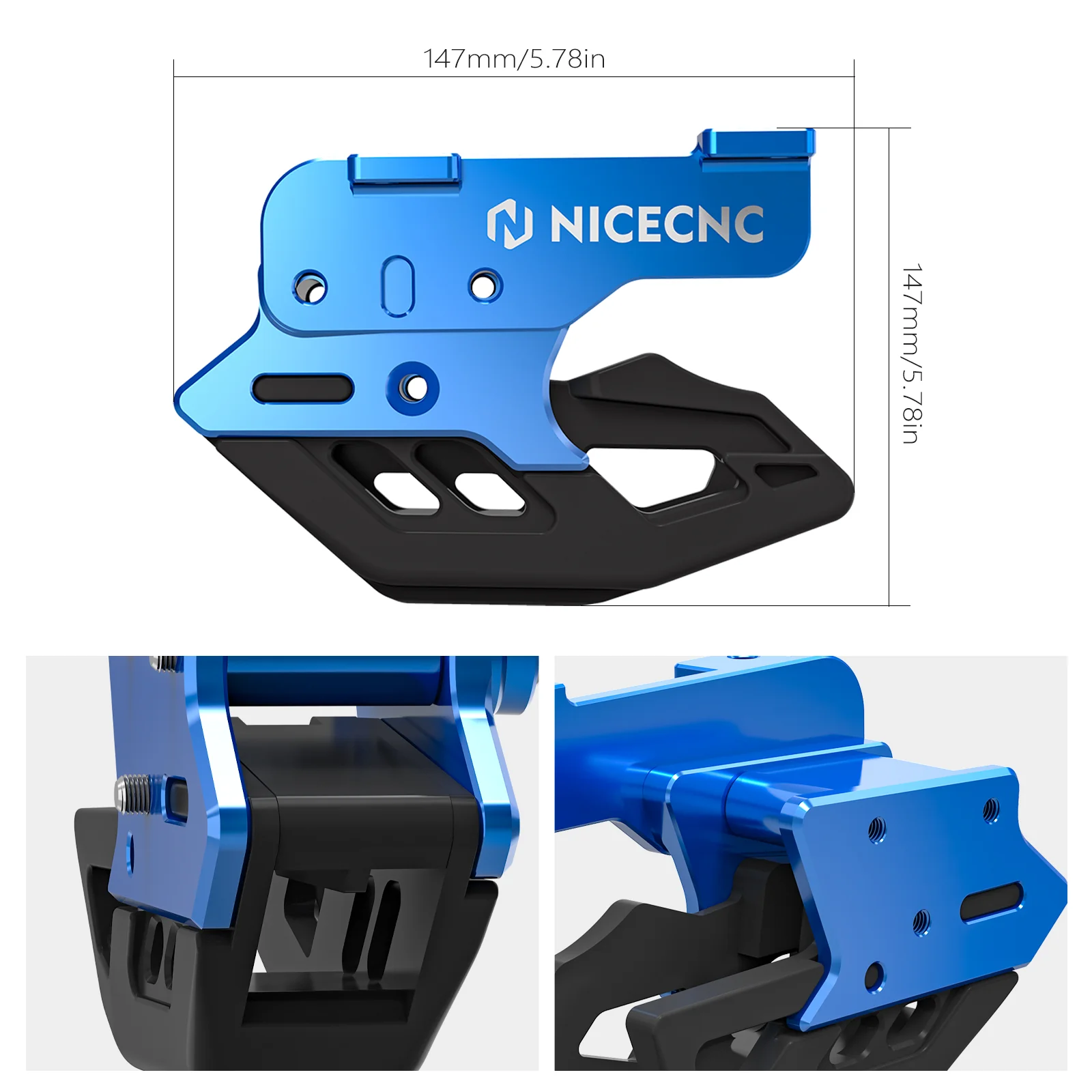 NICECNC TENERE 700 ZİNCİR SLİDER MAVİ
