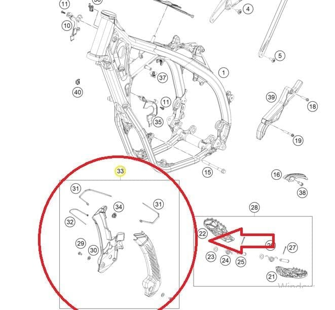 HUSQVARNA FC 250/350 ŞASE KORUMA