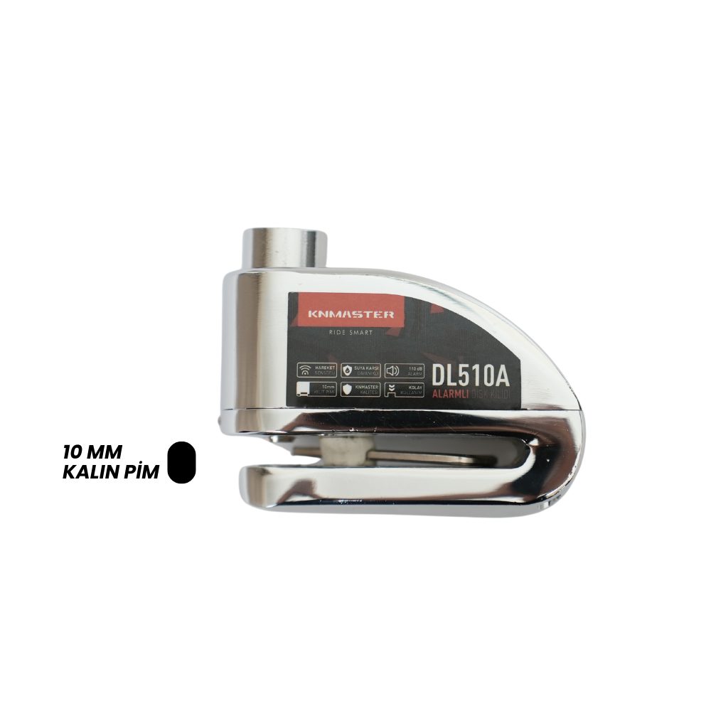 KNMASTER 10 MM ALARMLI DİSK KİLİDİ