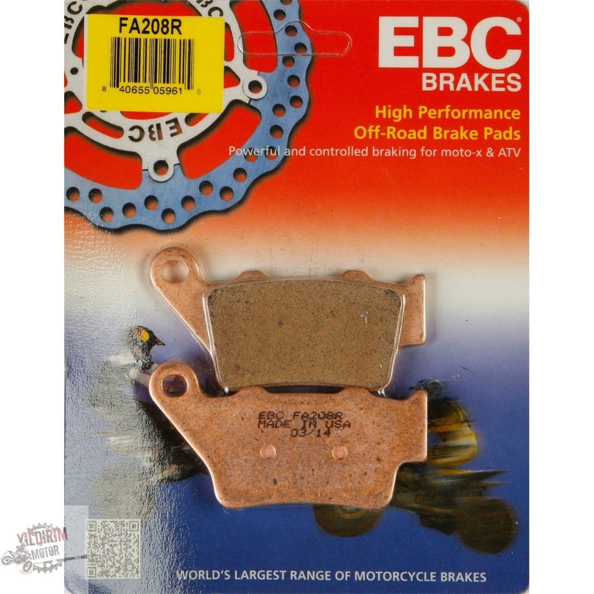 EBC FA208R Sinter Fren Balatası