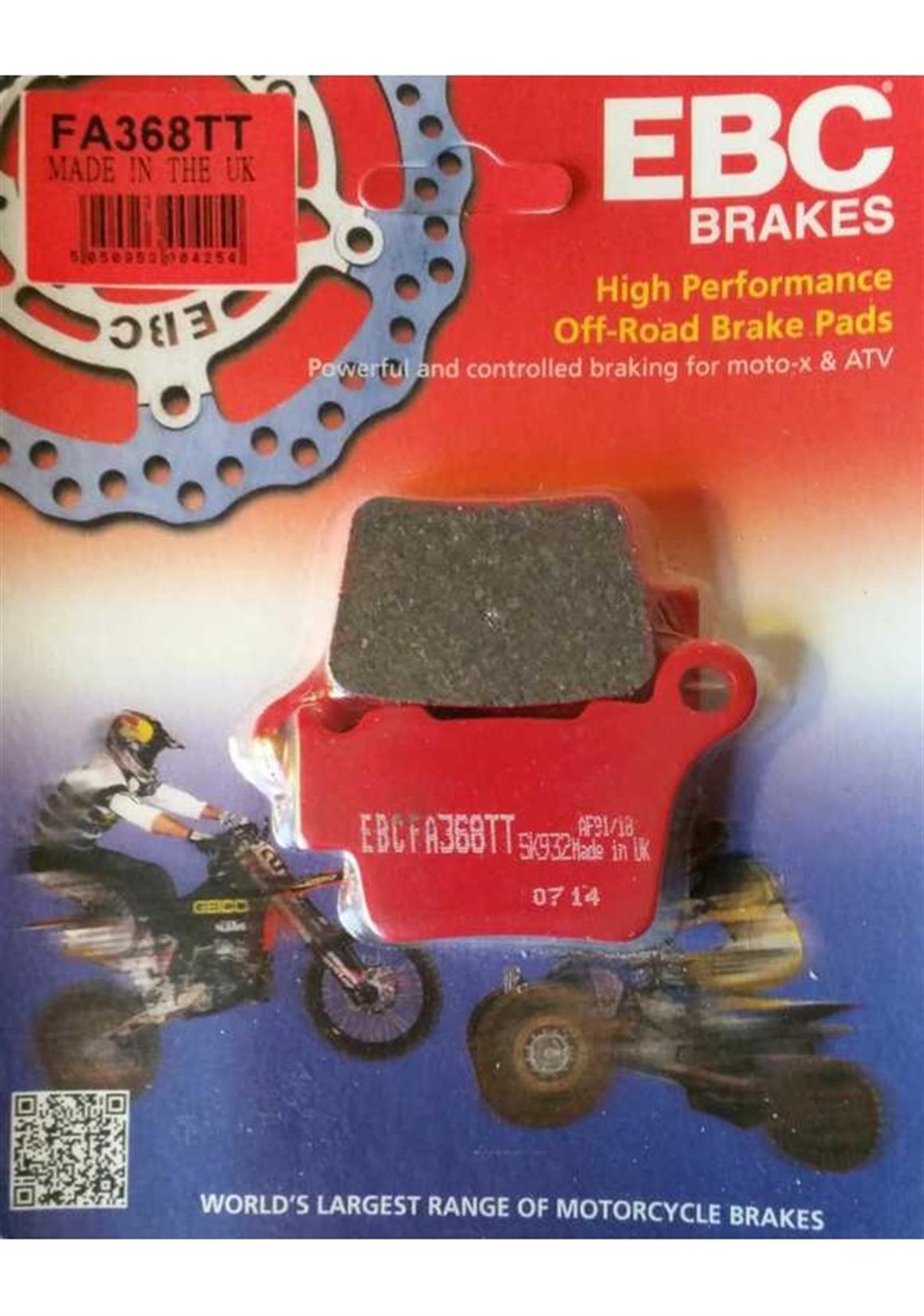 EBC KTM EXC FA368TT Organik ARKA Fren Balatası