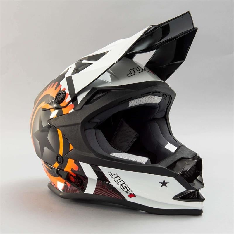 JUST1 J32 MOTOSTAR AGENT ORANGE KASK /M