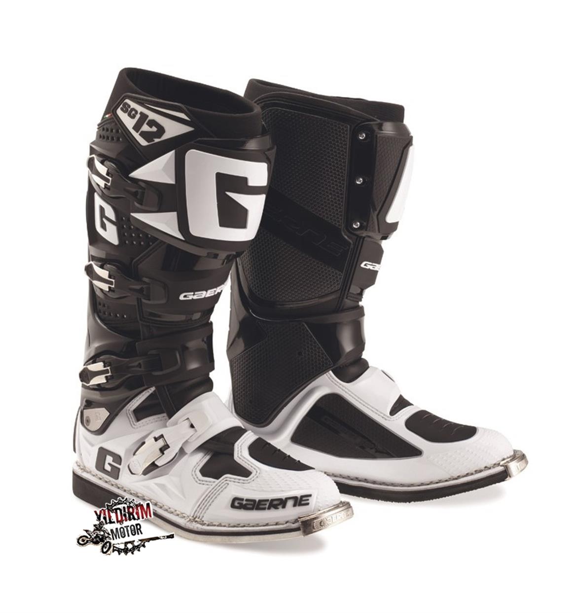 GAERNE SG12 CROSS BOT SİYAH BEYAZ