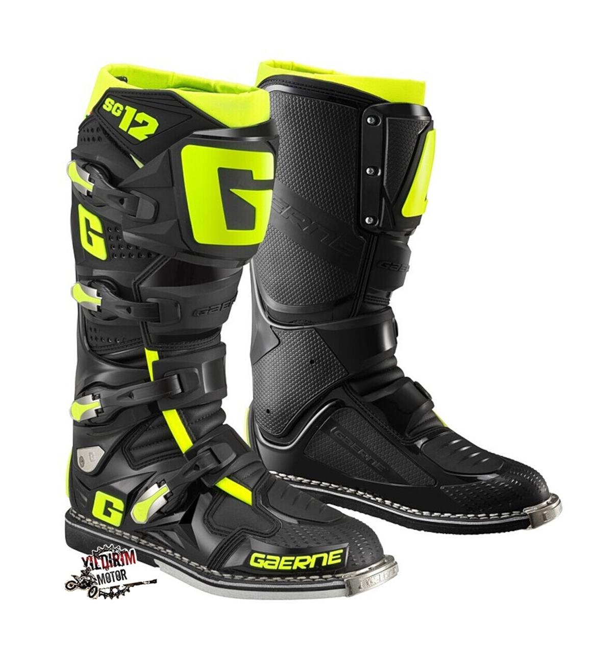 GAERNE SG12 CROSS BOT SARI SİYAH