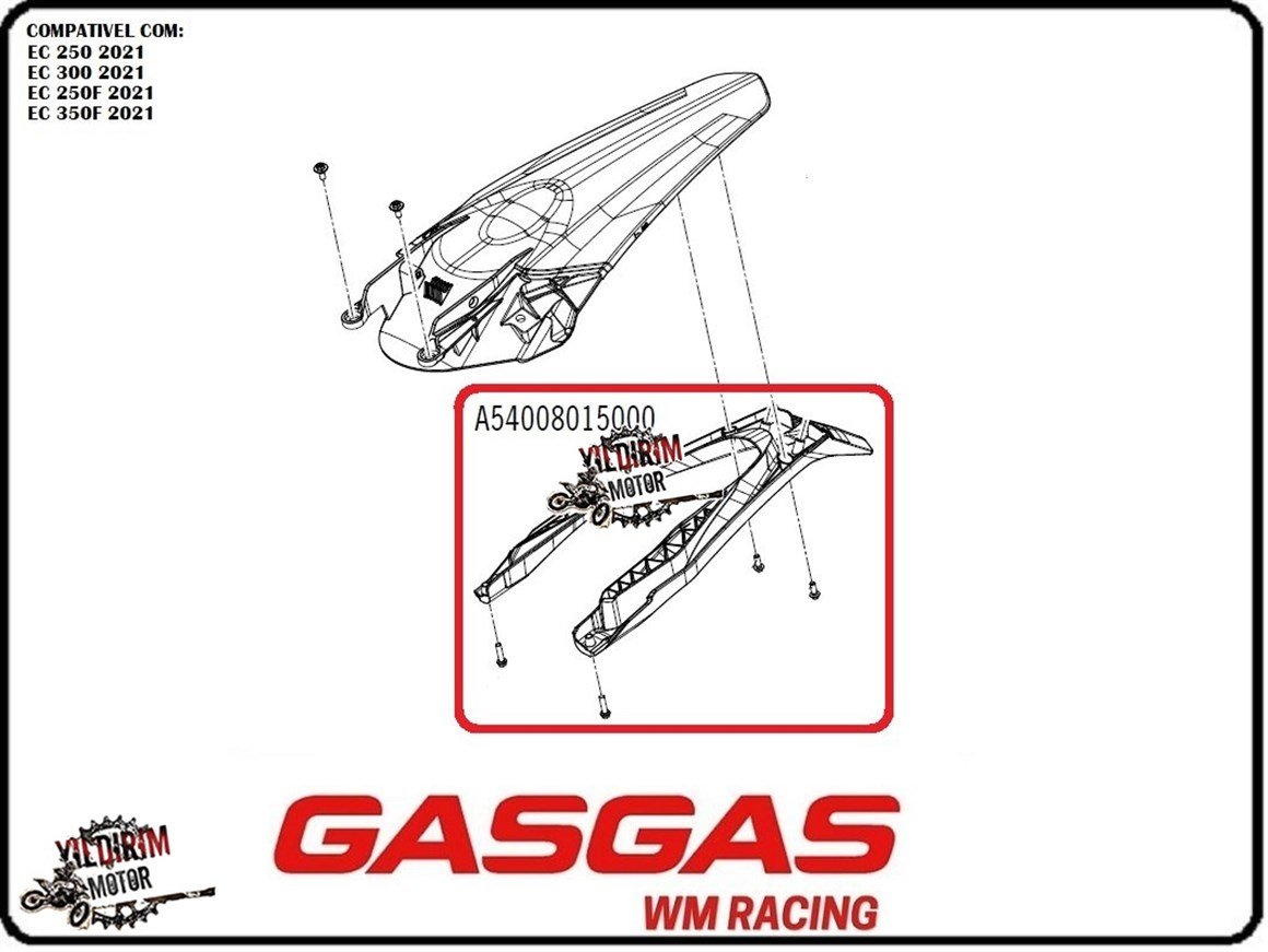 GAS GAS EC  250/300 ARKA STOP PLASTİĞİ