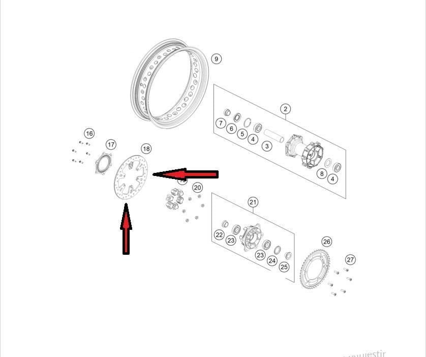 KTM 790/890 ADV ARKA FREN DİSKİ 22-25 