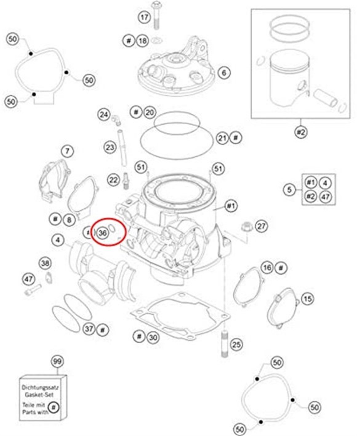 HUSQVARNA MODELLER SİLİNDİR FLANŞ ORİNGİ