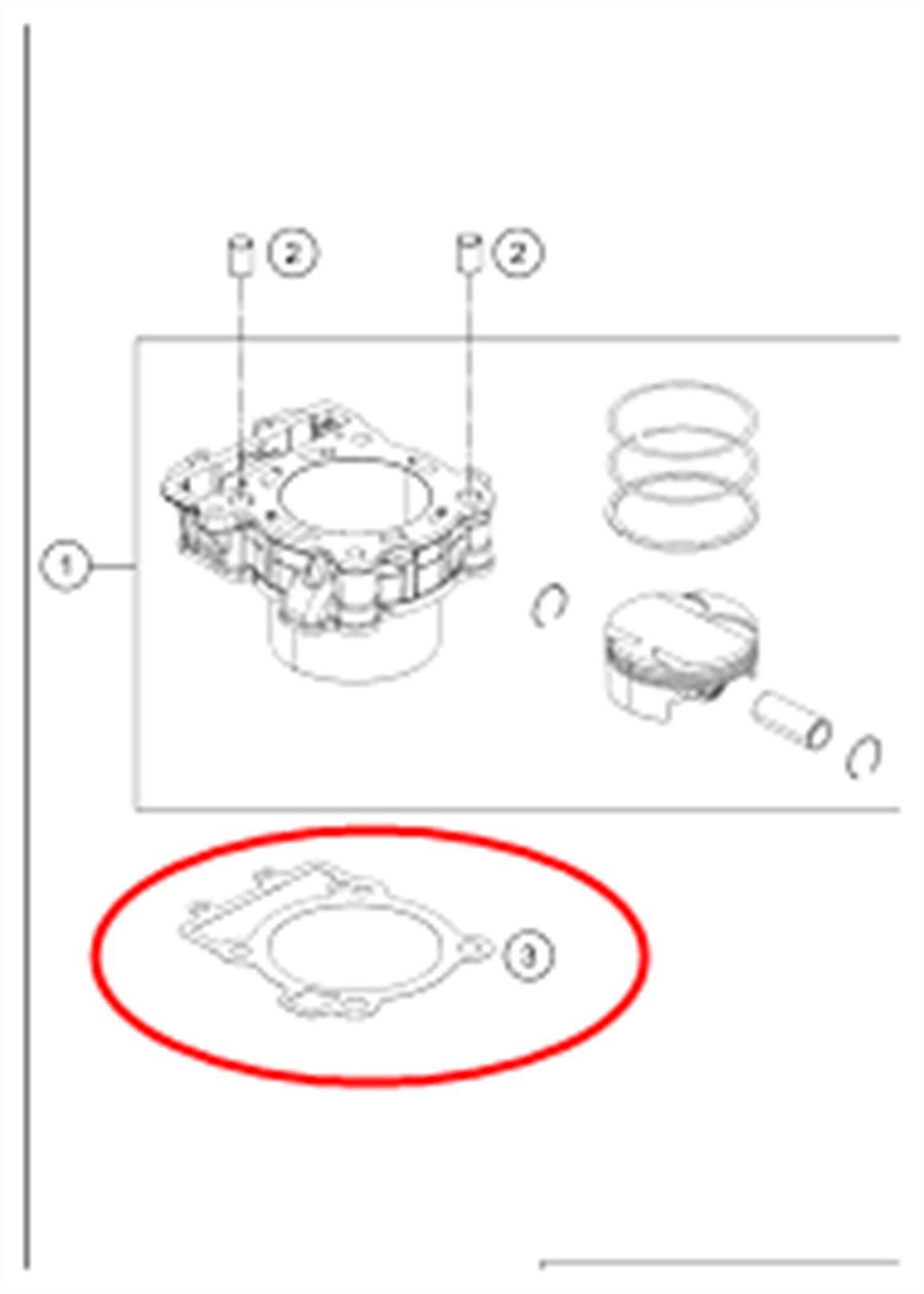 HUSQVARNA SVARTPLEN VITPLEN MODELLER SİLİNDİR BLOK CONTA 18-21