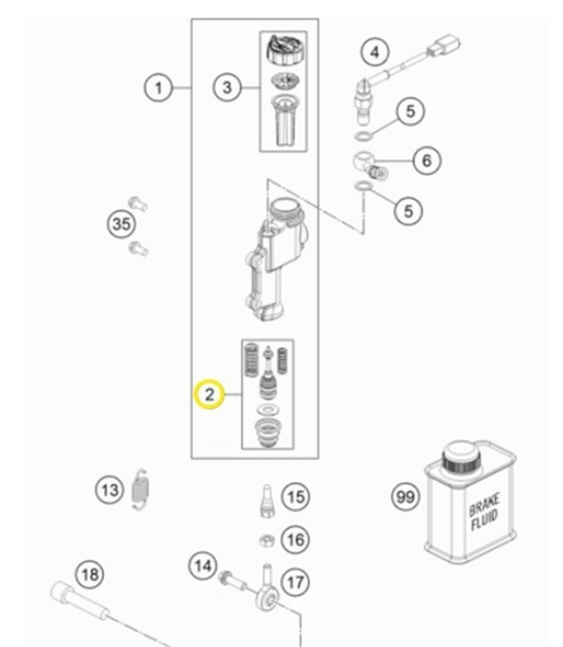 HUSQVARNA TE FE MODELLER ARKA FREN TAMİR TAKIMI 19-21